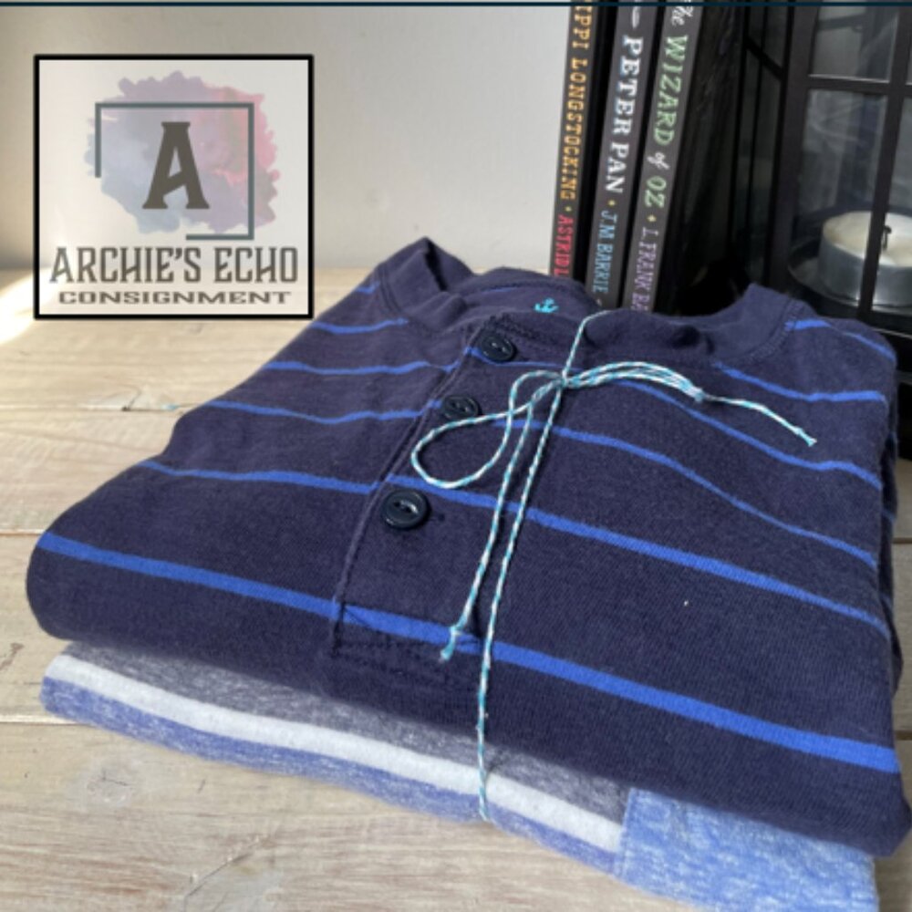 Crew Cuts Boys Long Sleeve Henley & Pocket Tee Bundle